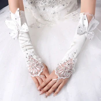 Otrok otrok cvet dekle dolge rokavice študent čipke rokavice kostum rokavice dacning rokavice debelo