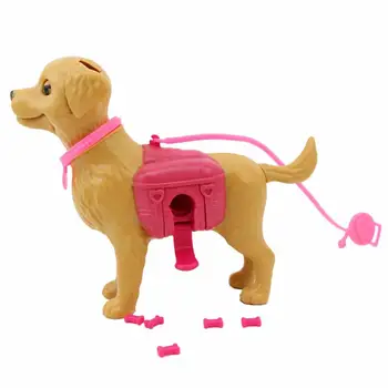 1 Set Mini Plastični Pet Pes Določa Hranjenje Kosti Zunaj Lutke Kombinacija Pribor za Barbie Lutka, Lutkovna 1:6 Otrok Igrače