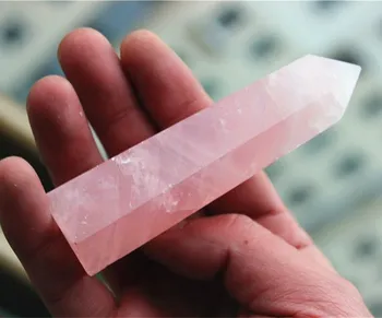 1pcs kristalno stolpi za Naravno Rock pink ROSE Quartz Crystal Točke Zdravljenja