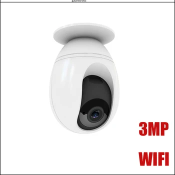 3MP WIFI IP CCTV Kamera Brezžična IP Omrežja nadzorna Kamera Home Office Skladišča, Banke Mini PT Dome Kamera Mobile Remote