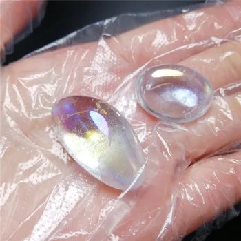 6pcs neverjetno aura mavrica quartz crystal čakro zdravljenje medaion gemstone, reiki, bobnasti gramoza, za dekoracijo,