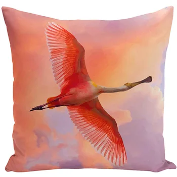 Akvarel Art Oljna Slika, Flamingo Ptica, Dekorativne Blazine, Blazine Pokrov Pokrov, Nastavite Dnevni Sobi Doma Okrasni Dodatki