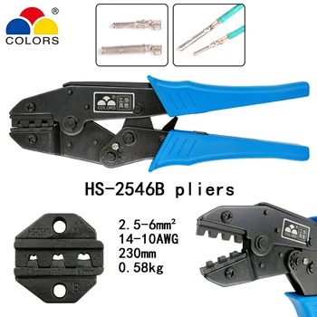 BARVE HS-2546B robljenjem klešče pv skladu s pritiskom klešče zmogljivosti 2.5/4/6mm2 14-10AWG solarni priključek robljenjem klešče orodja