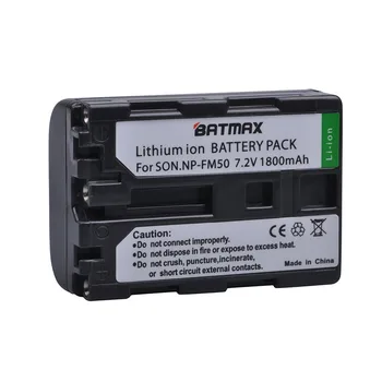 Batmax NP-FM50 NPFM50 FM55H Baterija+LED USB Dvojni Polnilec Za Sony NP-FM51 NP-FM30 NP-FM55H DCR-PC101 A100 Serije DSLR-A100