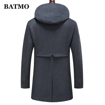 BATMO 2020 nov prihod visoke kakovosti volne hooded jopiči za moške,za moške volne jarek plašč,plus-velikost M-8XL 1988