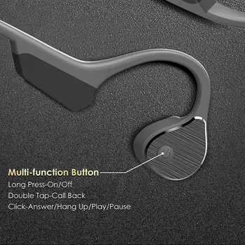 BBGear Pro9 Kostne Prevodnosti Slušalke Bluetooth 5.0 Brezžične zunanje Športne Slušalke IP65 Vodotesne Slušalke za Prostoročno Klicanje