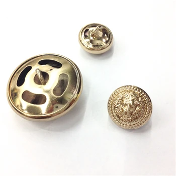Brezplačna dostava 10pcs/veliko Moda temperament zlati lev gumb upscale ženski plašč kovinski medenina gumb