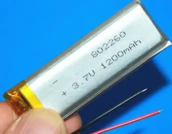 Brezplačna dostava 2pcs/veliko 802260 3,7 v 1200mah polymer litij-ionska baterija za polnjenje li-po baterija