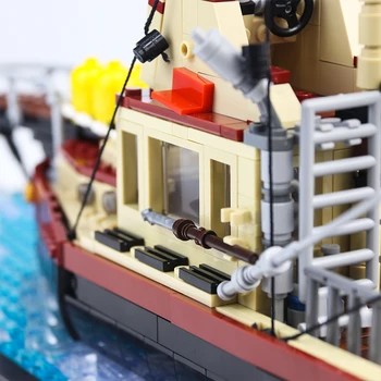Buildmoc Ribiško Ladjo City Veliko Vozil Opeke Gradnike Modela igrače za Otroško Otroci Božično Darilo
