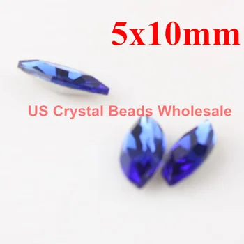 Debelo 100 kozarcev/veliko AAA najvišje kakovosti 5x10mm marquise kristalno fancy kamni colorur F0101-0122 Brezplačna dostava
