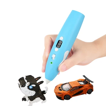 DIY 3D Tiskalnik Pero Otroci 3D Pero Nizke Temperature LED Zaslon 3D Risanje Pero Ustvarjalna Igrača za Otroke, Tiskanje, Risanje, Oblikovanje Peresa