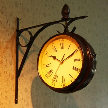 Double-sided (obojestransko), Stenske Ure Saat Reloj Duvar saati Kreativne Digitalne Stenske Ure Watch Horloge zidana Doma dnevna soba dekoracijo ura