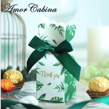 Evropski vaza slog Sen zelenih listov darilo polje poroka kot bonboniera 
