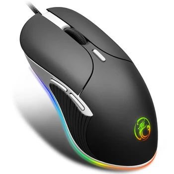Gaming Mouse Računalniška Miška Igralec Pro Igralne Mause Igralec Miši Igra 6400DPI Optična USB Igre Miši Računalnik Laptop Gaming Miška