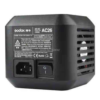 Godox AC-26 AC Power Enota Vir Adapter s Kablom za AD600B AD600BM AD600M AD600