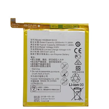 HB366481ECW Pravi 2900mAh Baterija Za Huawei P9 Vzpon P9 Lite G9 čast 8 5C