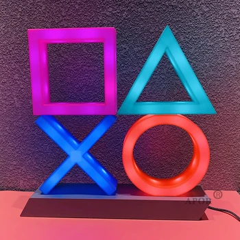 Hotsale Glasovni Nadzor Igre Ikono Luč za PS4 PS5 Neon Vzdušje Klub KTV Božič Dekorativne Luči 3 Načini Dropshipping