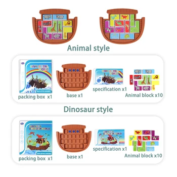 Igrače Za Otroke Dinozaver Živali Igra Logike Izobraževalne Igrače Puzzle Igre Tangram Sestavljanke Razviti Spretnosti Sklepanja Igre