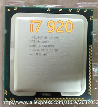 Intel Core i7-920 SLBCH/SLBEJ 2.66 GHz Quad-Core, L3 8M Procesor Vtičnica LGA1366 I7 920 CPU (delovni Brezplačna Dostava)