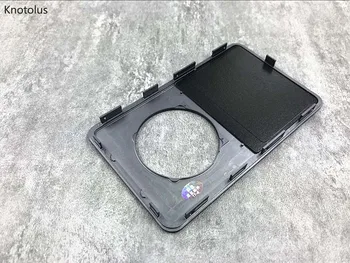 Knotolus spredaj sivo srebrna nazaj stanovanj primeru zajema črnega clickwheel sivi gumb za iPod 6. 7. gen classic 80gb 120gb 160gb