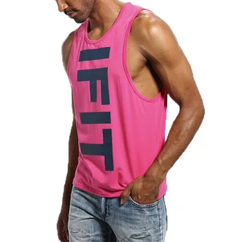 KWAN.Ž moški tank top poletni modni najlon, za moške seksi majico brez rokavov telovnik ultra tanek pismo tiskanja bodybuilding Moških srajc