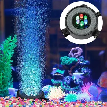 LED Zračni Mehurček Svetlobe pod vodo Potopni Fish Tank Svetlobe, Barva Spreminja, Akvarij Zračni Mehurček Lučka za Zračenje orodja