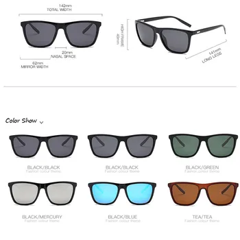 LeonLion 2021 Polarizd sončna Očala Moške blagovne Znamke Oblikovalec Kvadratnih Očala UV400 sončna Očala Vožnje Oculos De Sol Gafas TAC