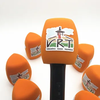 Linhuipad O15 Oranžna barva, mikrofon vetrobransko steklo prilagodite logotip Ročni brisalec za vetrobransko steklo Za Mikrofon Sennheiser 4 CM(znašala 1,57 v)