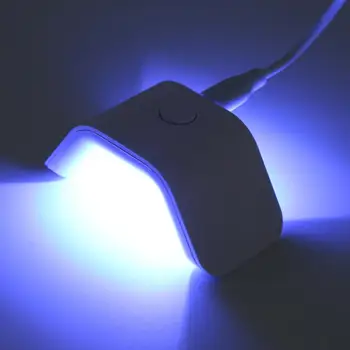 Mini Manikuro Lučka za En Prst UV Lučka Mini Manikuro za Lase 2W USB LED 60-ih letih Hitro Sušenje Sušenje Svetlobe Gel za nohte Nail Art Lučka