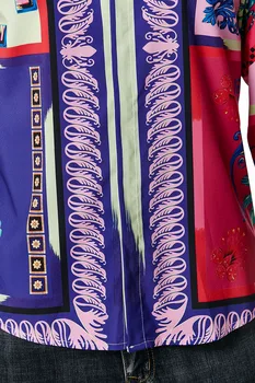Moda Paisley Rokavi Moški 2020 Jeseni Novo Harajuku Dolg Rokav Cvetlični Shirt Mens Priložnostne Gumb Navzdol Srajce Camisa Masculina XXL