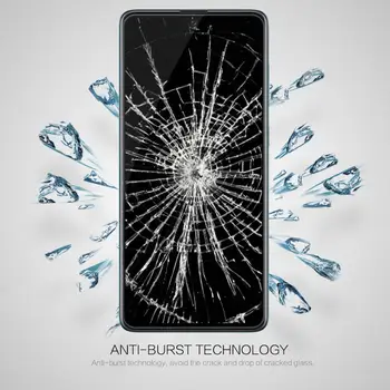 NILLKIN Za Samsung Galaxy A71 CP+PRO Kaljenim Steklom za Popolno Zajetje 0.33 MM Ultra tanek Zaslon Patron eksplozijam Film