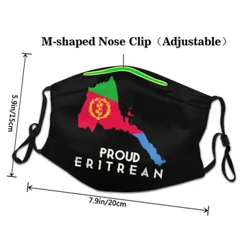 Non-Enkratno Ponosni Eritrejsko Zastavo Masko Maska Moški Ženske Anti Meglica Varstvo Respirator Žarilna