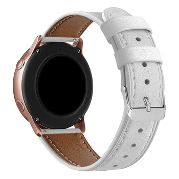 Pravega Usnja 20 mm Univerzalni Watch Band Hitro Sprostitev Zapestnica Trak za Samsung Galaxy Watch Aktivna 2 40 mm 44 Wrisr Trak