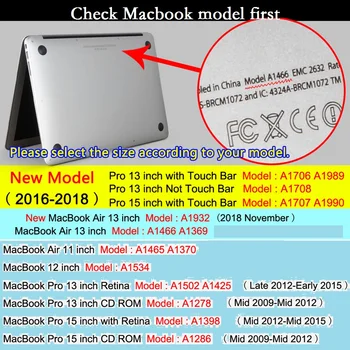 Risanka Black Lobanje Coque za Macbook Air 11 13 2018 Laptop Primeru Pro Retina 12 13 15 CD-ROM-Dotik bar Halloween Trdi PVC Pokrov