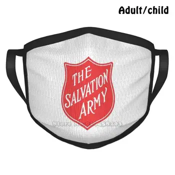Salvation Army Modni Tisk Smešno Pm2.5 Večkratno Uporabo Masko Odrešenja Vojske Organizacija Klub Agencija Združenih Narodov Za Kulturne