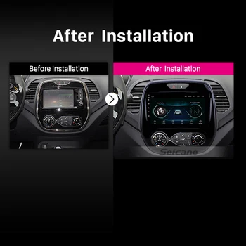Seicane autoradio 2 din gps 9 palčni zaslon na dotik avto multimedijski predvajalnik Za Renault Captur CLIO Samsung QM3 Auto A/C 2011-2016