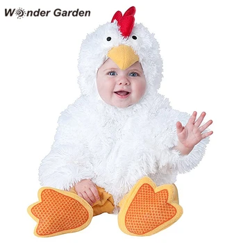 Sprašujem Vrt Dojenčke In Malčke Baby Dekleta Fantje Belo Piščančje Živali Halloween Cosplay Kostum Purim Počitnice Kostum