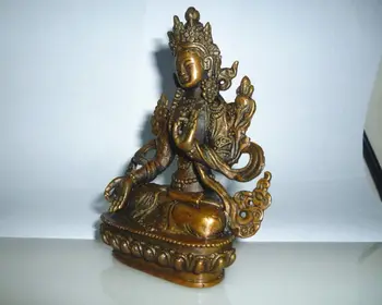 Tibetanski Budizem Bronasto Kwan-yin Bela Tara Kip Bude