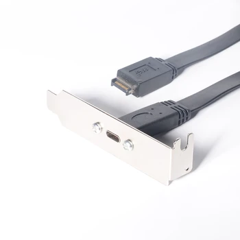 USB 3.1 Sprednji Plošči Glave Tip E M, da Tip C F Motherboard Širitev Kabel za Prenos Napeljave, Vključno z Lopute Dropshipping