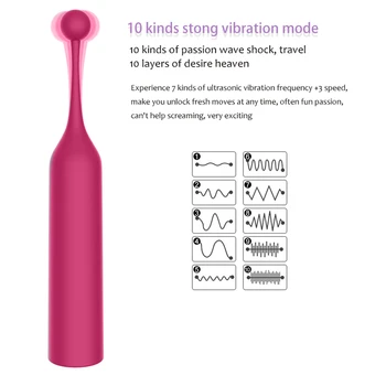 Visoko-Frekvenčno G Spot Klitorisa Vibrator Za Ženske Instant Orgazem Super Močan Mini Klitoris Stimulator Z 10 Načinov Vibriranja