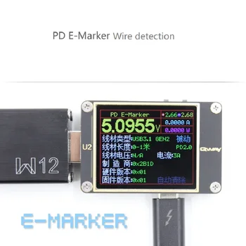 WEB-U2 tok-voltmeter USB tester QC4+ PD3.0 2 SKM hitro polnjenje protokol zmogljivosti test