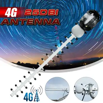 Yagi Antena 4G Exterieur LTE SMA Moški, Visok Dobiček WiFi Prostem Antenne Directional Booster Ojačevalnik Modem RG58 1,5 m Kabel