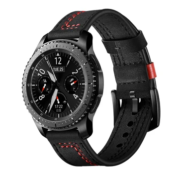 Za Samsung Galaxy Watch 3 Razredi 20 mm 22 mm Hitro Sprostitev Usnjeni Trak za Galaxy Watch3 41mm 45mm/Active2 40 mm 44 Zapestnica