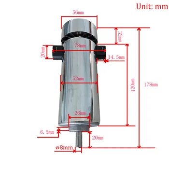 Zračno hlajeni za 0,8 kw DC110V 20000RPM CNC spindleMotor Kit / chuck 800W Motor Vretena + Napajanje vrtilne Za Graviranje